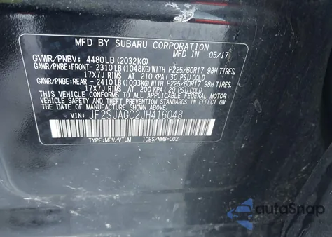 2018 Subaru Forester 2.5I Premium z USA, uszkodzony, nr VIN JF2SJAGC2JH416048